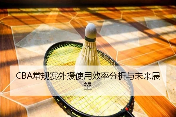 CBA常规赛外援使用效率分析与未来展望